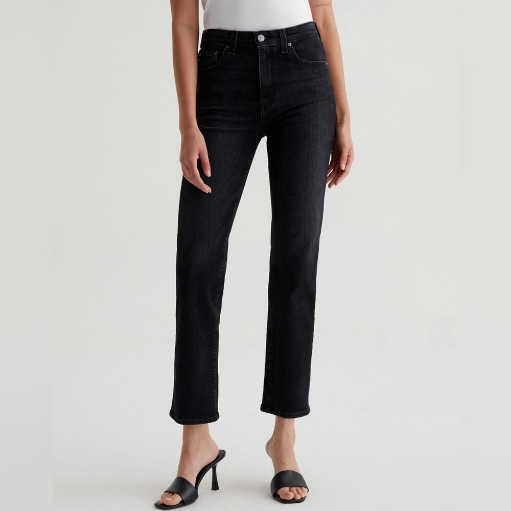 AG Adriano Goldschmied High Rise Black Jeans